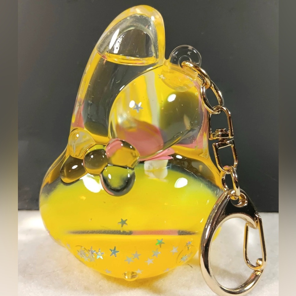 Hello Kitty & Friends Sanrio My Melody Glass Keychain Yellow Cute Tsunameez - Picture 6 of 9